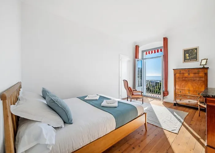 Le Riviera Palace - Vue Sur La - Parking Prive Lägenhet Menton