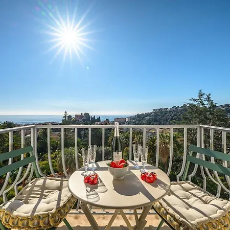 Le Riviera Palace - Vue Sur La - Parking Prive Apartment Menton