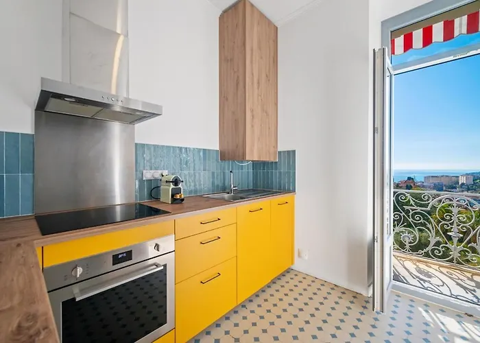 Le Riviera Palace Calme - Vue Sur La Mer- Parking Apartment Menton